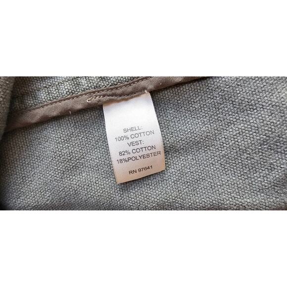 J. Jill 100% Cotton Long Sleeve Button-Up Jean Jacket Olive Green Womens S - Picture 6 of 7